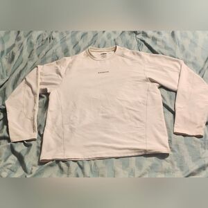 Karbon Pullover Shirt Mens XL White Long‎ Sleeve Shirt.